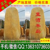  5.2米高立石 刻字景观招牌黄蜡石 编号Y-4852
