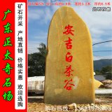 6.8米高大型景观黄蜡石 刻字石 编号Y-3551