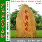  6.1米高大型黄蜡石 广场景区景观石 编号M-1654