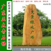7.3米高广东黄蜡石公园景区招牌石 编号X-3817