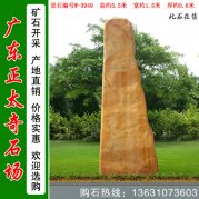 5.5米高大型黄蜡石 景区刻字标志石 编号W-3949