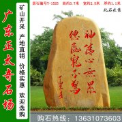 3.7米高园林黄蜡石 校区文化石 编号Y-1225